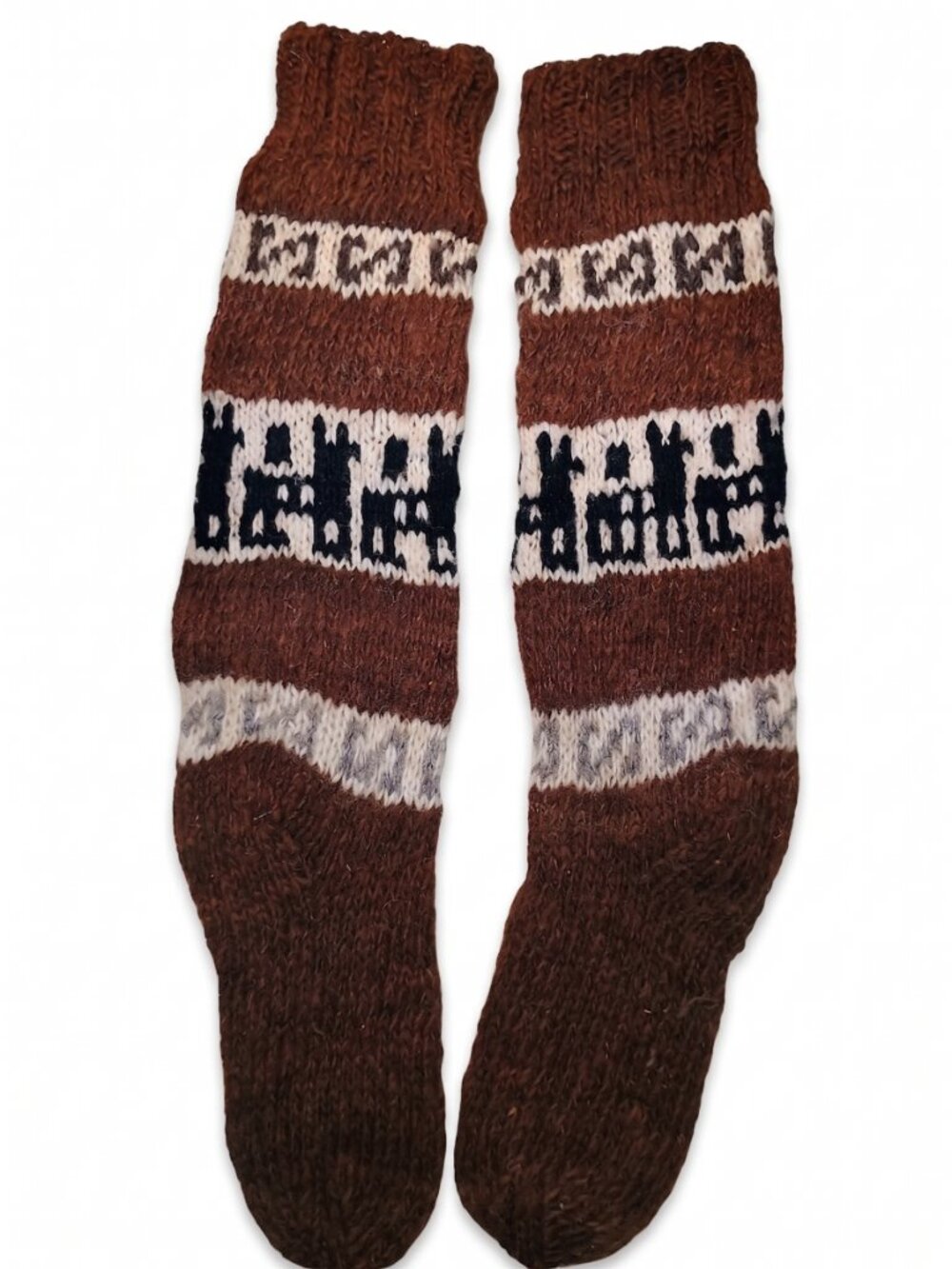 Traditional Andean Alpaca Socks from Cusco, Warm Winter